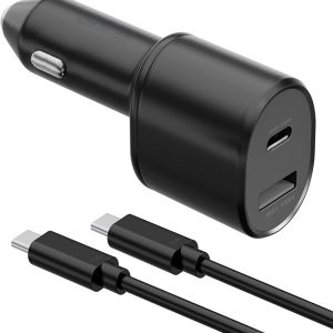 شارژر فندکی سامسونگ مدل Car Charger Dual port (15W & 45W PD) black